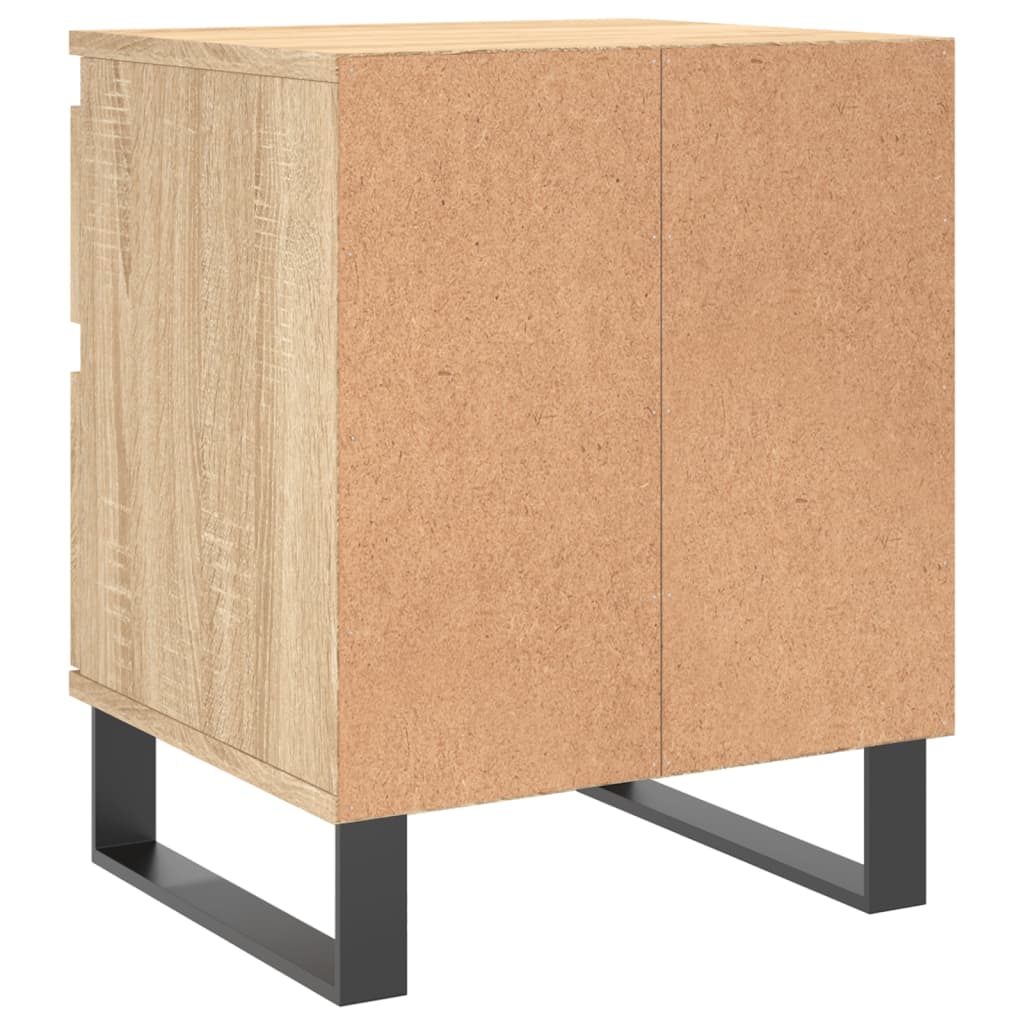 Sonoma Oak Bedside Cabinets 2pcs - 40x35x50cm Engineered Wood