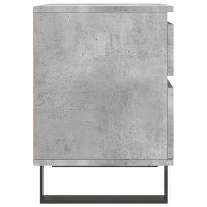 Concrete Grey Bedside Cabinets Set - 2 Pieces, Engineered Wood