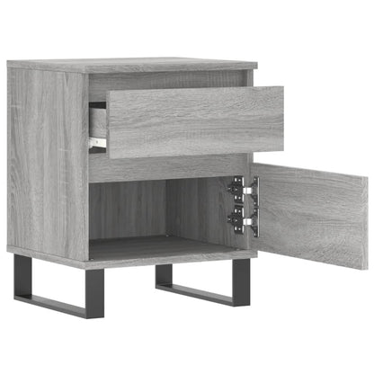 Grey Sonoma Bedside Cabinet, 40x35x50 cm - Engineered Wood