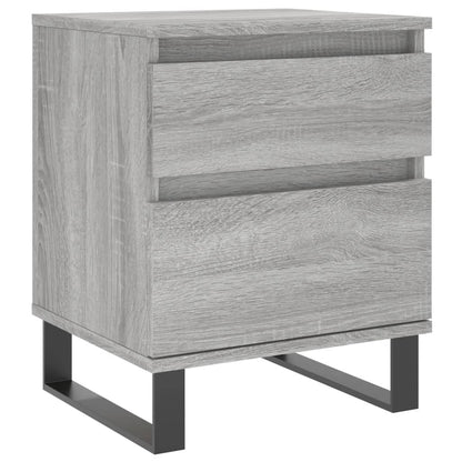 Grey Sonoma Bedside Cabinets Set of 2 - Engineered Wood 40x35x50 cm