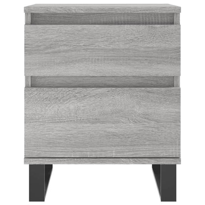 Grey Sonoma Bedside Cabinets Set of 2 - Engineered Wood 40x35x50 cm