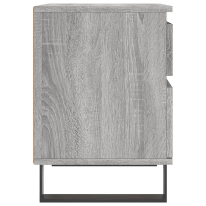 Grey Sonoma Bedside Cabinets Set of 2 - Engineered Wood 40x35x50 cm