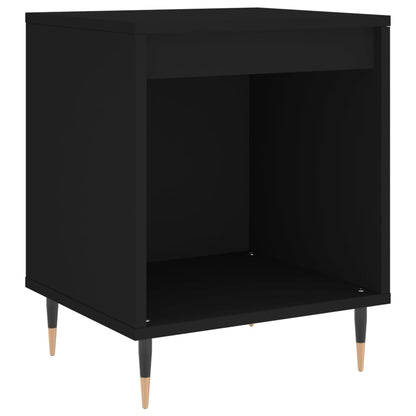 Bedside Cabinets 2 pcs Black 40x35x50 cm Engineered Wood