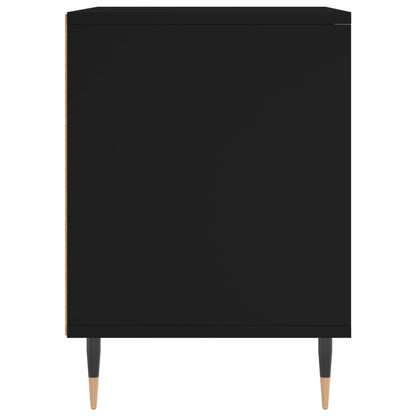 Bedside Cabinets 2 pcs Black 40x35x50 cm Engineered Wood