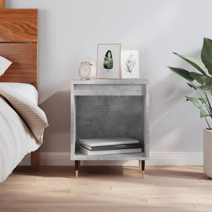 Concrete Grey Bedside Cabinet, 40x35x50 cm, Engineered Wood