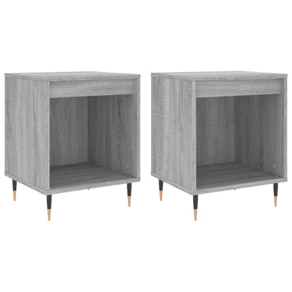 Grey Sonoma Bedside Cabinets 2 pcs - 40x35x50 cm, Engineered Wood