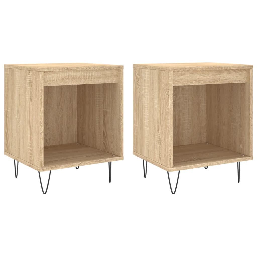 Sonoma Oak Bedside Cabinets Set, 40x35x50 cm - Engineered Wood