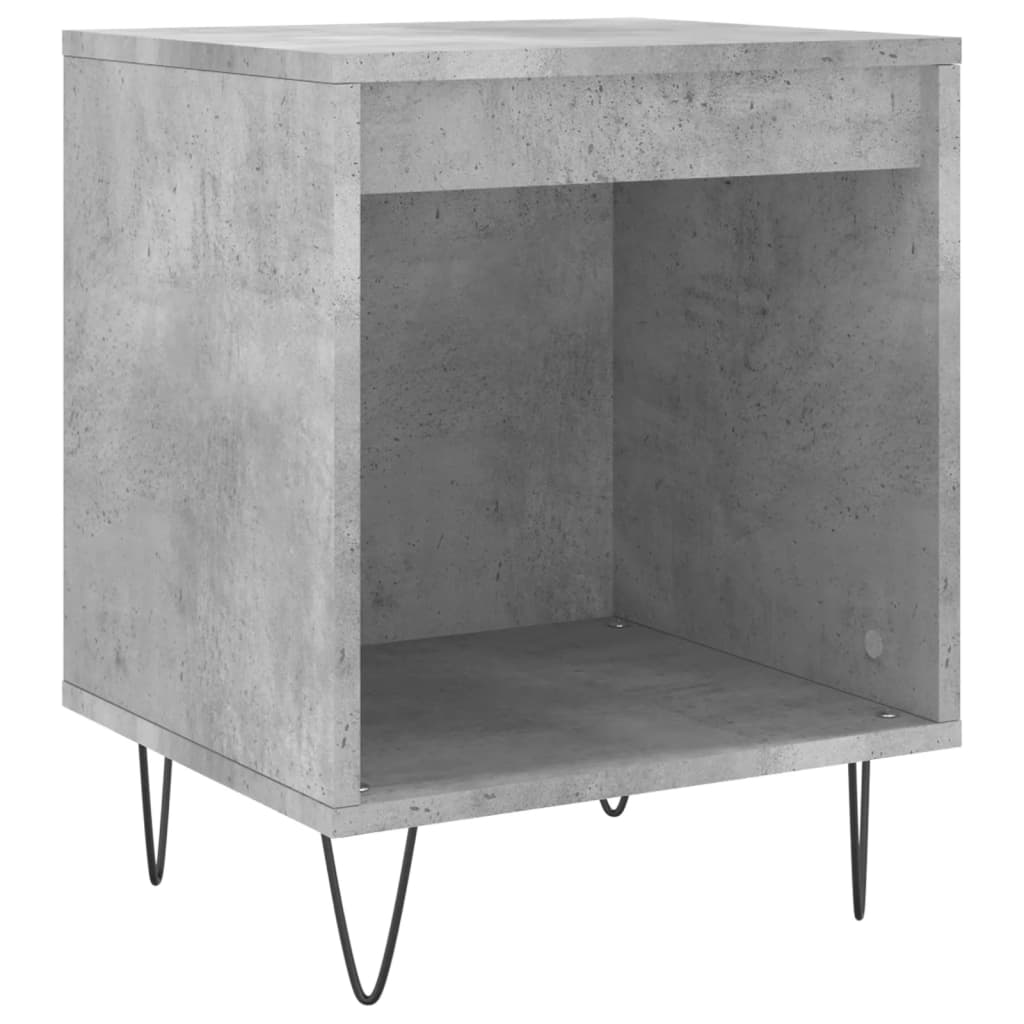 Concrete Grey Bedside Cabinets 2pcs - Engineered Wood, 40x35x50 cm