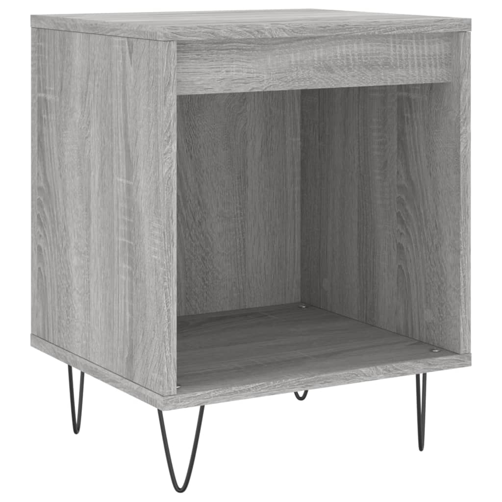 Grey Sonoma Bedside Cabinet, 40x35x50 cm, Engineered Wood