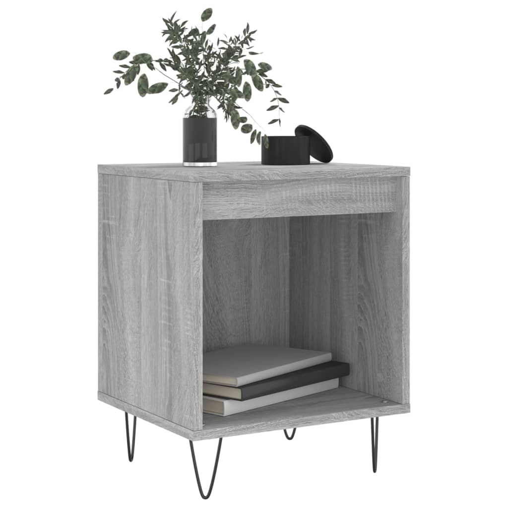Grey Sonoma Bedside Cabinet, 40x35x50 cm, Engineered Wood