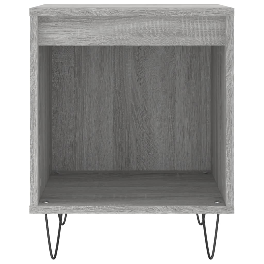 Grey Sonoma Bedside Cabinet, 40x35x50 cm, Engineered Wood