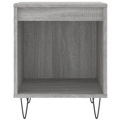 Grey Sonoma Bedside Cabinet, 40x35x50 cm, Engineered Wood