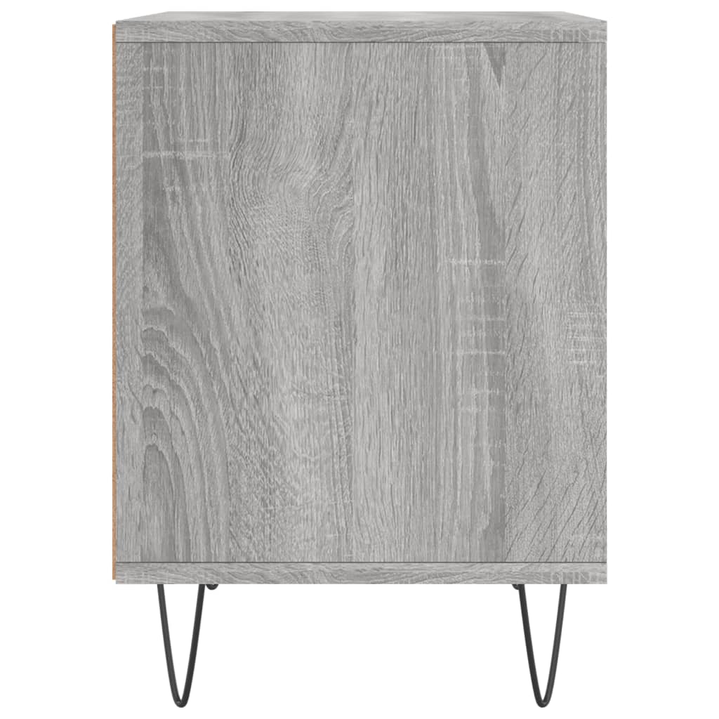 Grey Sonoma Bedside Cabinet, 40x35x50 cm, Engineered Wood