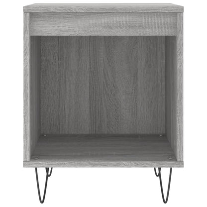 Set of 2 Grey Sonoma Bedside Cabinets - 40x35x50 cm Engineered Wood