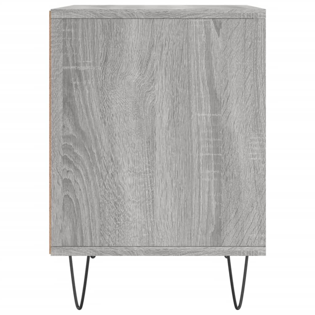 Set of 2 Grey Sonoma Bedside Cabinets - 40x35x50 cm Engineered Wood