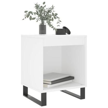 White Engineered Wood Bedside Cabinets 2 pcs - 40x35x50 cm