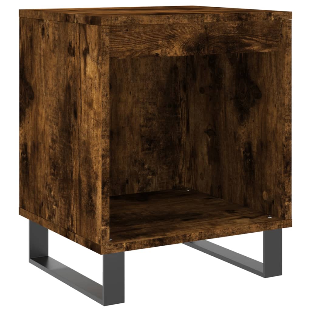 Smoked Oak Bedside Cabinets Set, 2 pcs, Engineered Wood, 40x35x50 cm