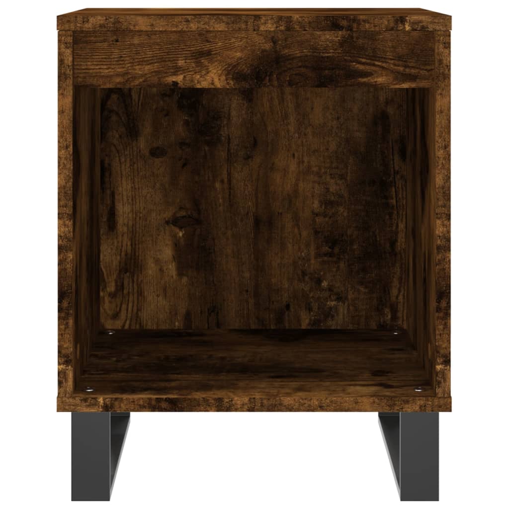 Smoked Oak Bedside Cabinets Set, 2 pcs, Engineered Wood, 40x35x50 cm