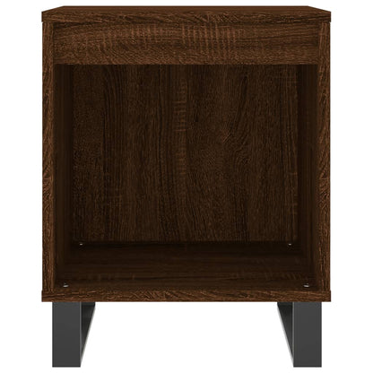 Brown Oak Bedside Cabinets Set of 2 - 40x35x50 cm, Engineered Wood