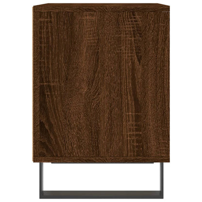 Brown Oak Bedside Cabinets Set of 2 - 40x35x50 cm, Engineered Wood