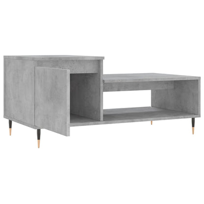 Coffee Table Concrete Grey 100x50x45 cm Engineered Wood