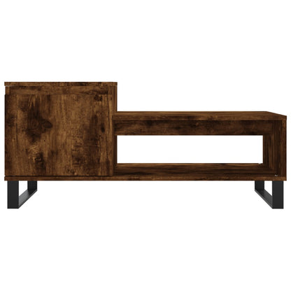 Coffee Table Smoked Oak 100x50x45 cm Engineered Wood