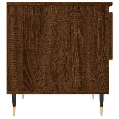 Coffee Table Brown Oak 50x46x50 cm Engineered Wood