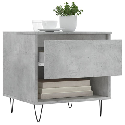 Coffee Table Concrete Grey 50x46x50 cm Engineered Wood