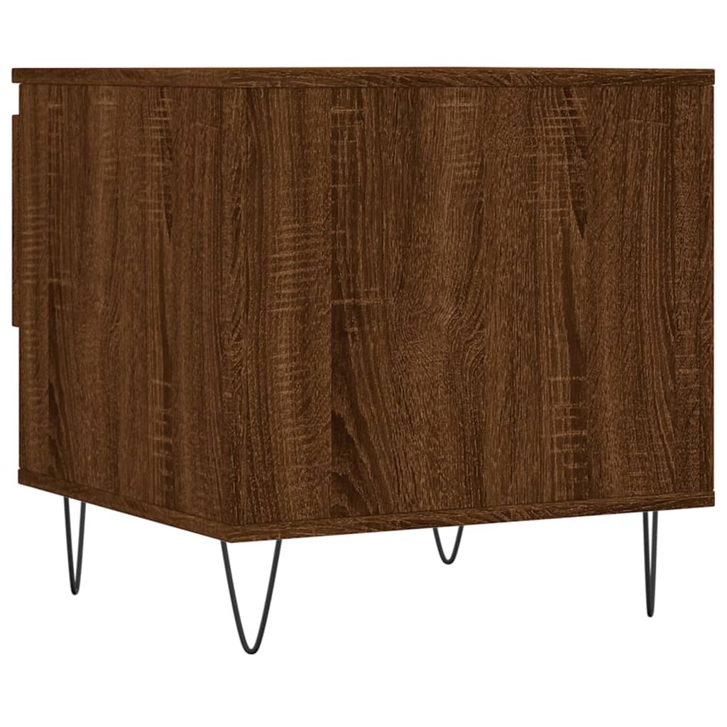 Coffee Table Brown Oak 50x46x50 cm Engineered Wood