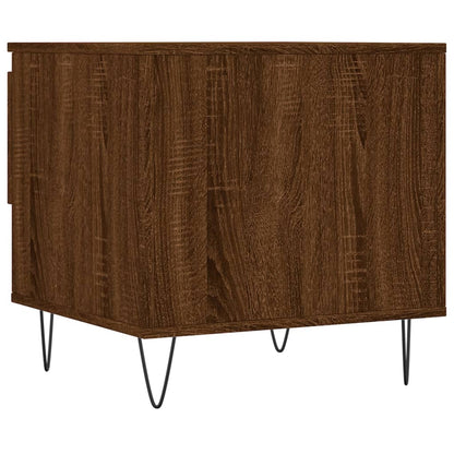 Coffee Table Brown Oak 50x46x50 cm Engineered Wood