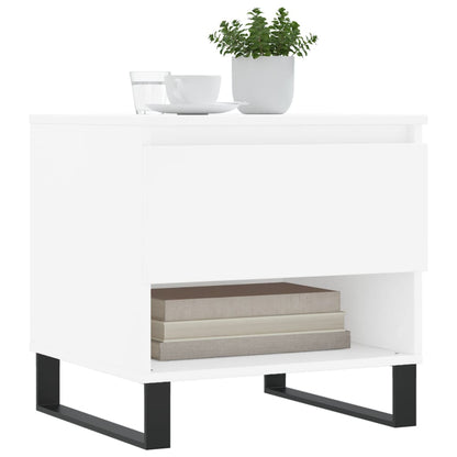 Coffee Table White 50x46x50 cm Engineered Wood