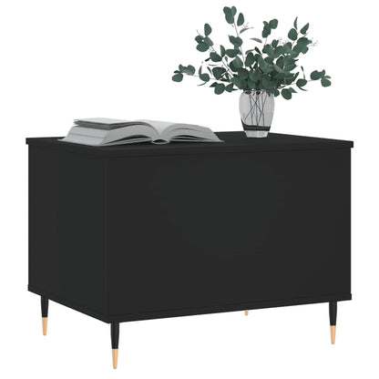 Coffee Table Black 60x44.5x45 cm Engineered Wood