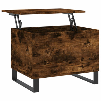 Coffee Table Smoked Oak 60x44.5x45 cm Engineered Wood