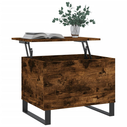 Coffee Table Smoked Oak 60x44.5x45 cm Engineered Wood