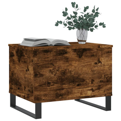 Coffee Table Smoked Oak 60x44.5x45 cm Engineered Wood