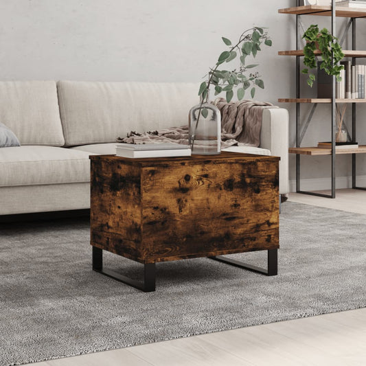 Coffee Table Smoked Oak 60x44.5x45 cm Engineered Wood
