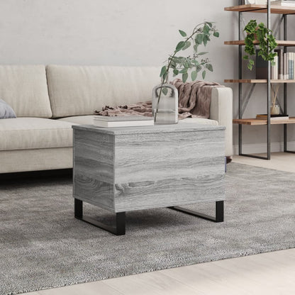 Coffee Table Grey Sonoma 60x44.5x45 cm Engineered Wood