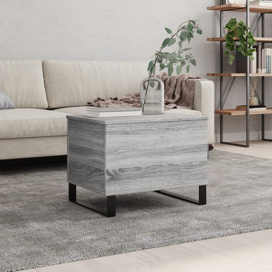 Coffee Table Grey Sonoma 60x44.5x45 cm Engineered Wood