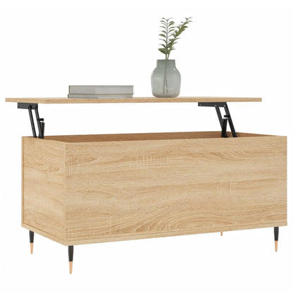 Coffee Table Sonoma Oak 90x44.5x45 cm Engineered Wood