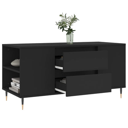 Coffee Table Black 102x44.5x50 cm Engineered Wood