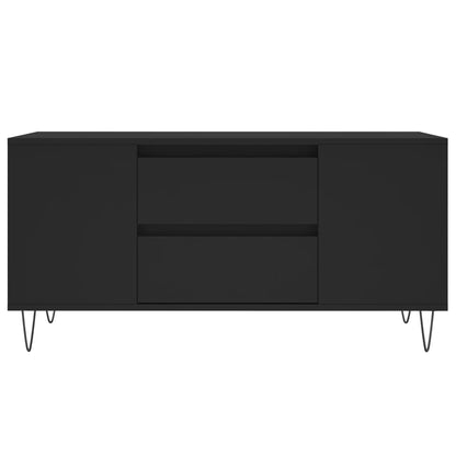 Coffee Table Black 102x44.5x50 cm Engineered Wood