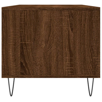 Coffee Table Brown Oak 90x49x45 cm Engineered Wood