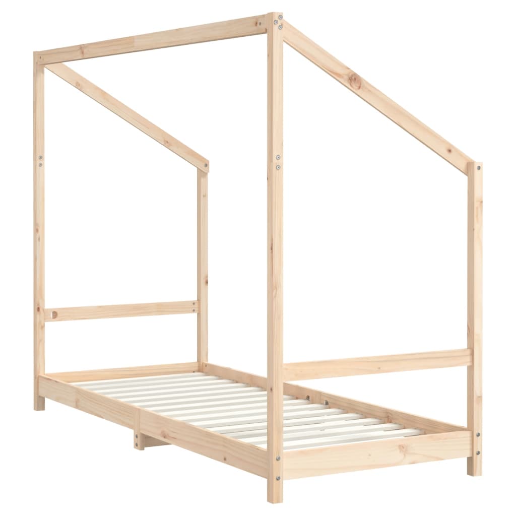 Solid Pine Kids Bed Frame - 80x200 cm Sturdy & Stylish
