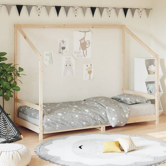 Solid Pine Kids Bed Frame 90x190 cm - Durable & Stylish