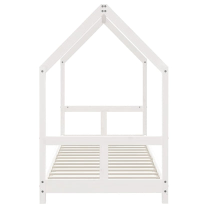 Solid Pine White Kids Bed Frame 80x200 cm - Durable and Stylish