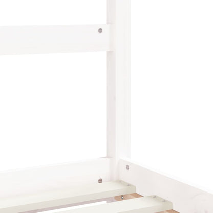 Solid Pine White Kids Bed Frame 80x200 cm - Durable and Stylish