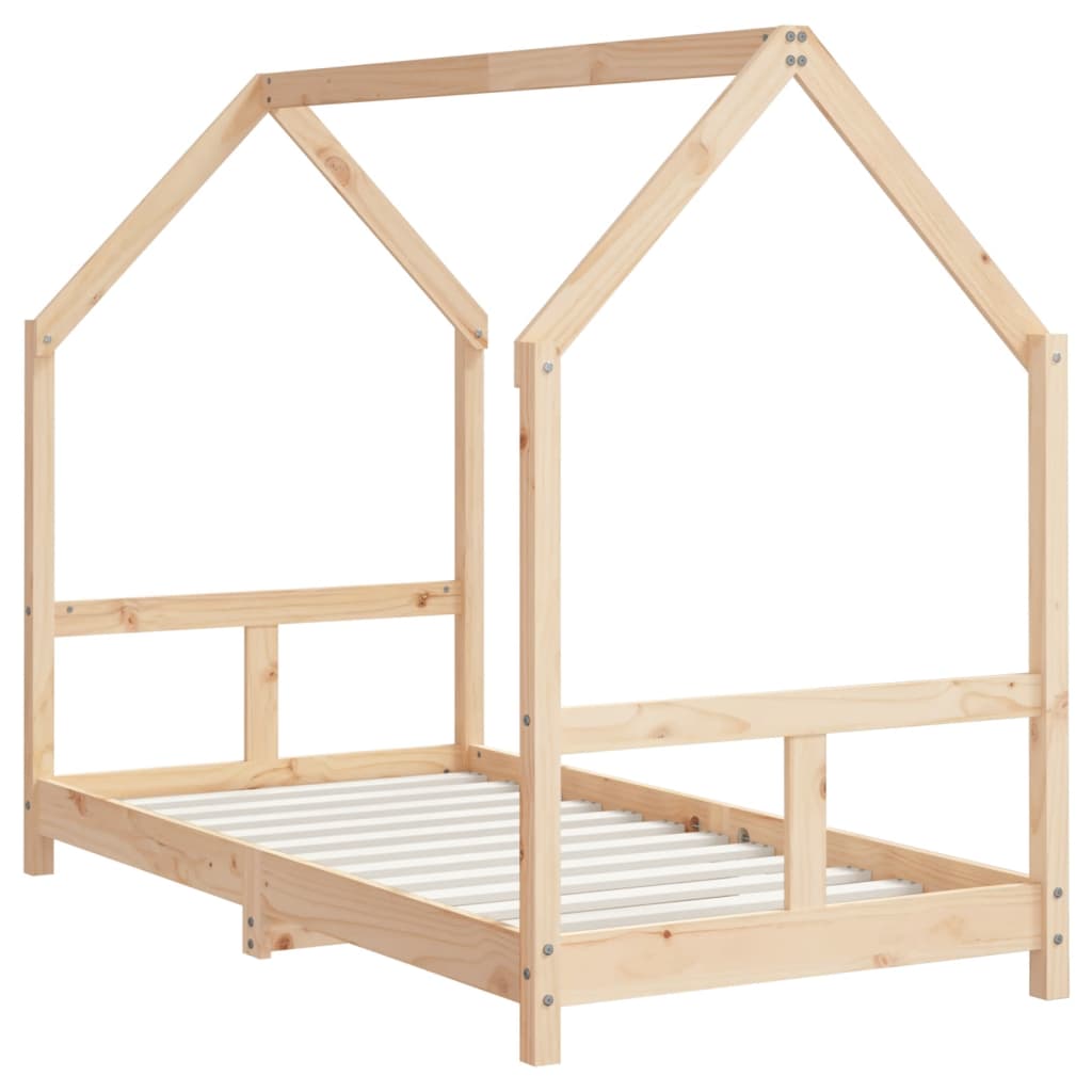 Kids Bed Frame 80x160 cm Solid Pine Wood - Sturdy & Stylish