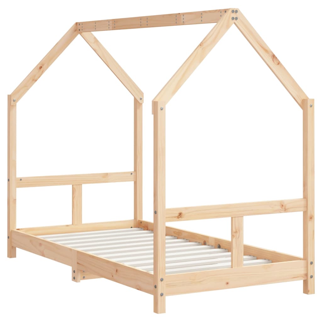 Kids Bed Frame 80x160 cm Solid Pine Wood - Sturdy & Stylish