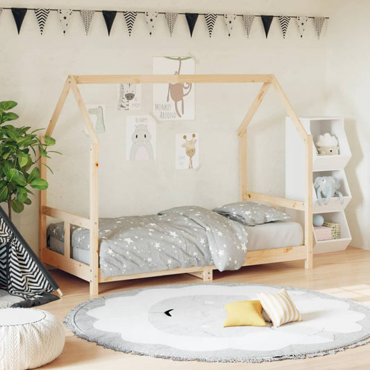 Kids Bed Frame 80x160 cm Solid Pine Wood - Sturdy & Stylish