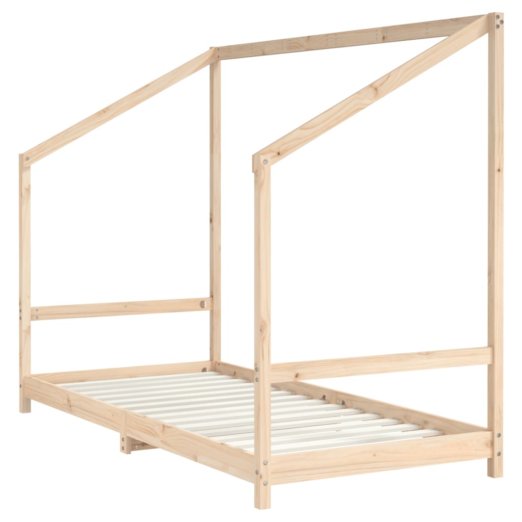 Solid Pine Kids Bed Frame 2x(90x190)cm - Durable & Stylish